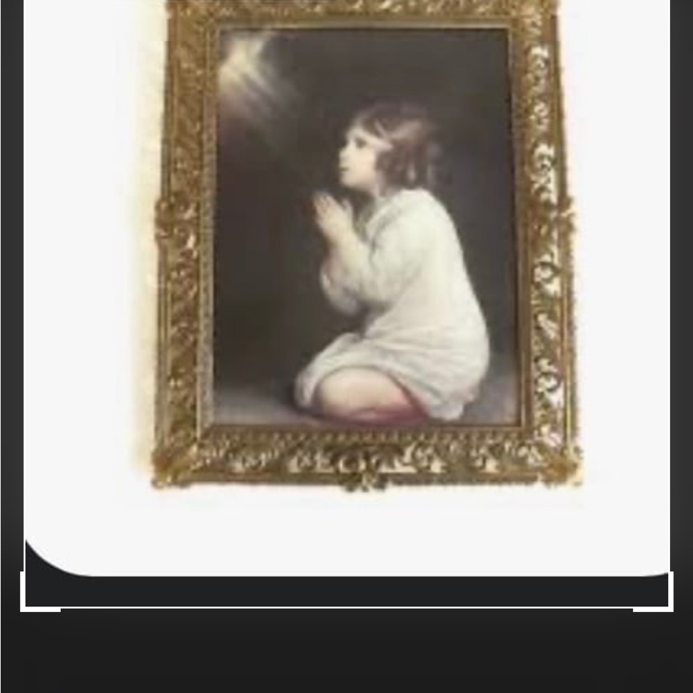 Gold Framed Prayer Portrait